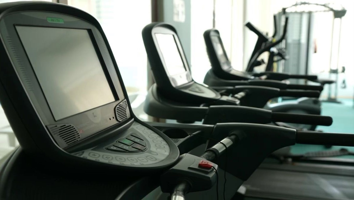 Zone d’équipement de fitness moderne
