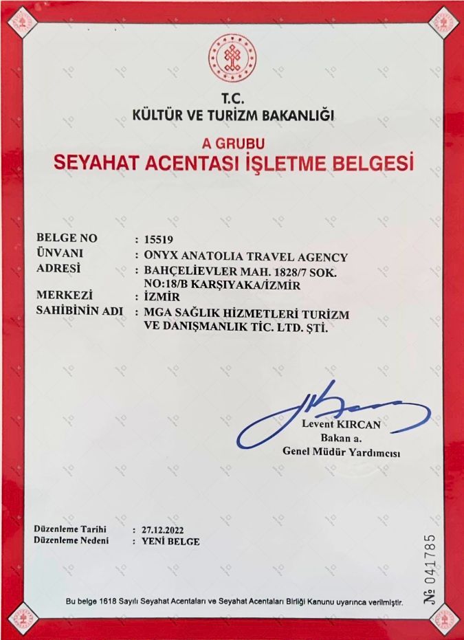 A-Class Travel Agency Operating License